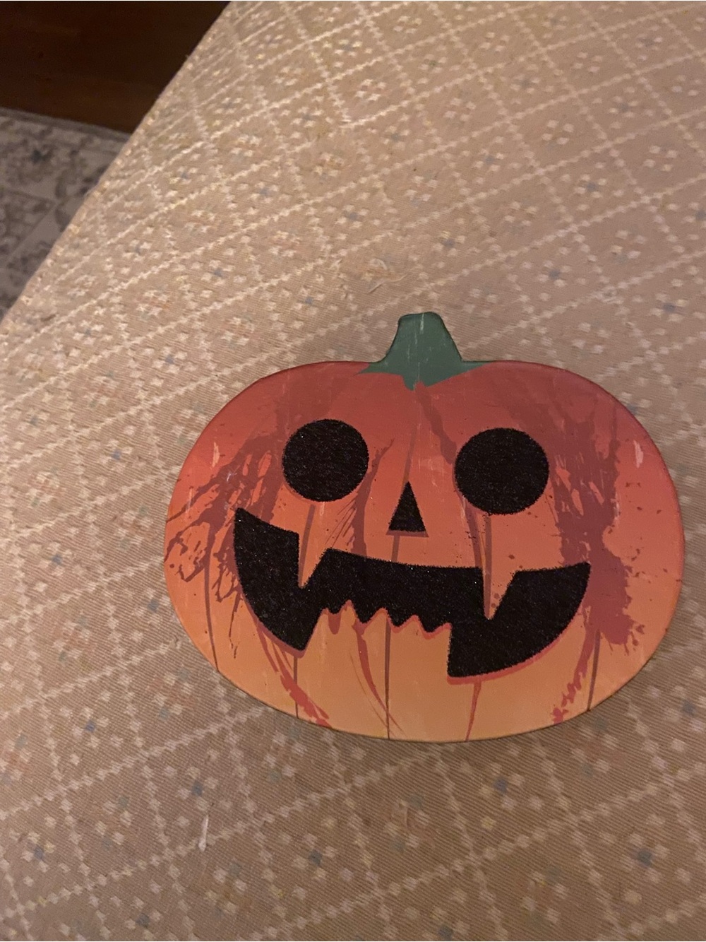 Orange Halloween Pumpkin trinket or treat box - Home Decor